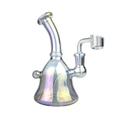 6" ELECTROPLATED FAT BELLY MINI RIG WATER PIPE